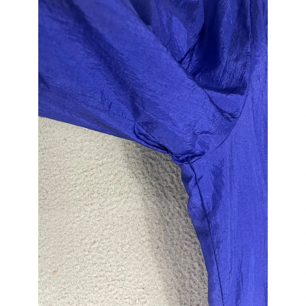 Vintage Gitano Active Nylon Track Pants Blue Neon Geometric 90s Windbreaker L